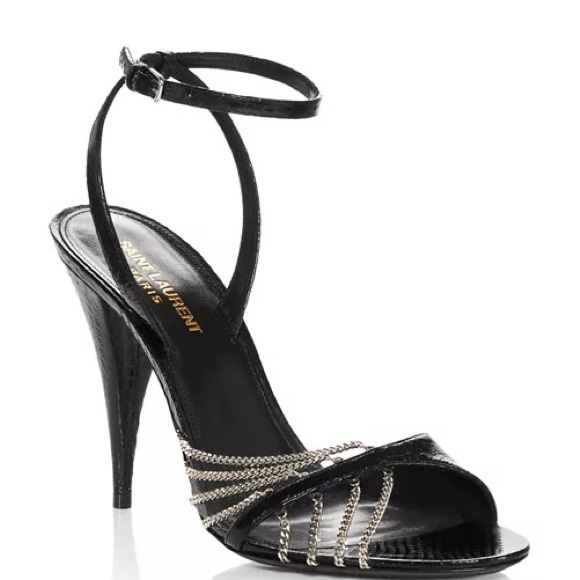 Saint Laurent Women's Sexy 100 High Heel Sandals - Picture 1 of 6